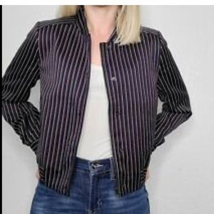 Banana Republic Pinstripe Lightweight Jacket